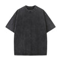 American-style Stir-fried Snowflake Batik Crewneck Short Sleeves