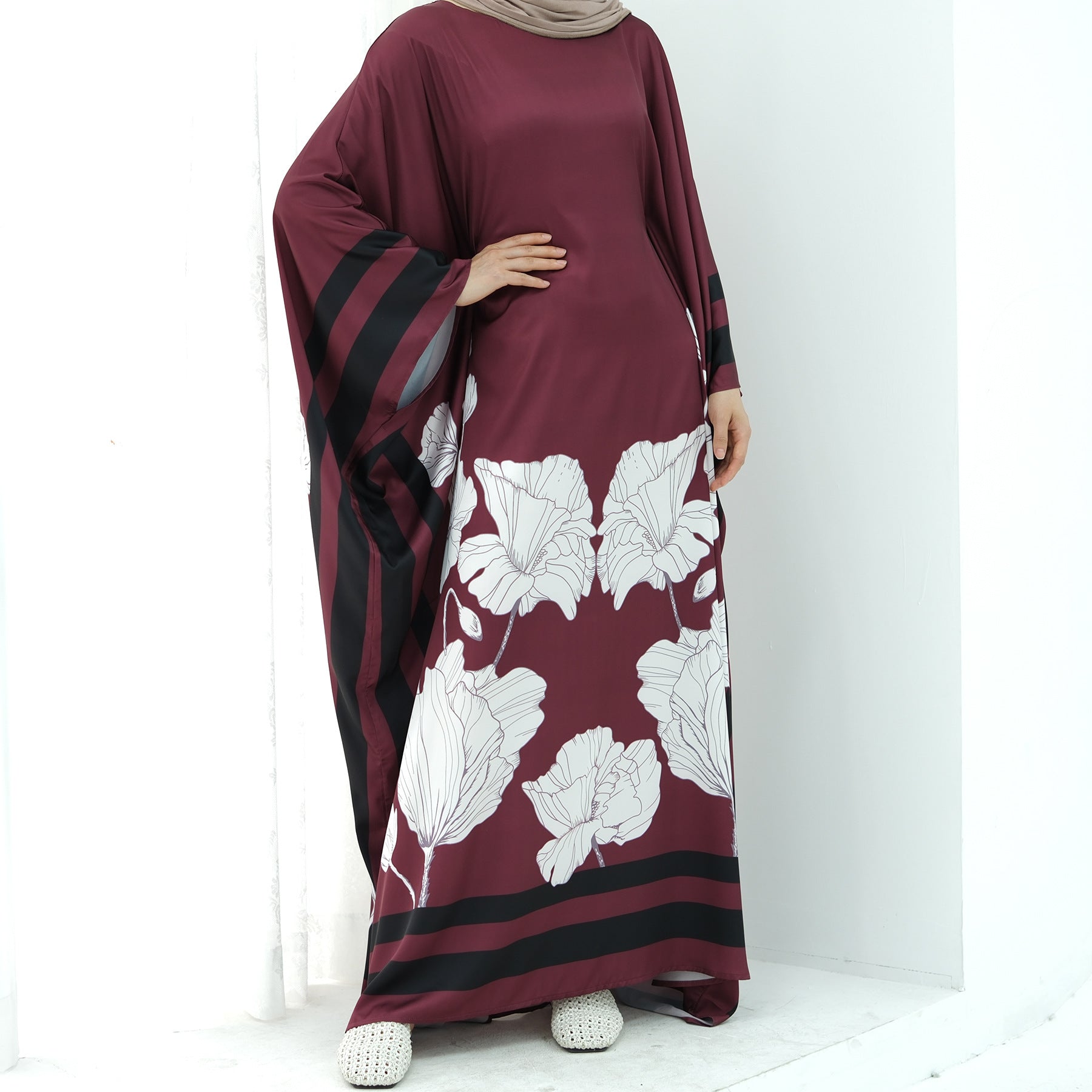 Middle East Muslim Loose Satin Butterfly Belt