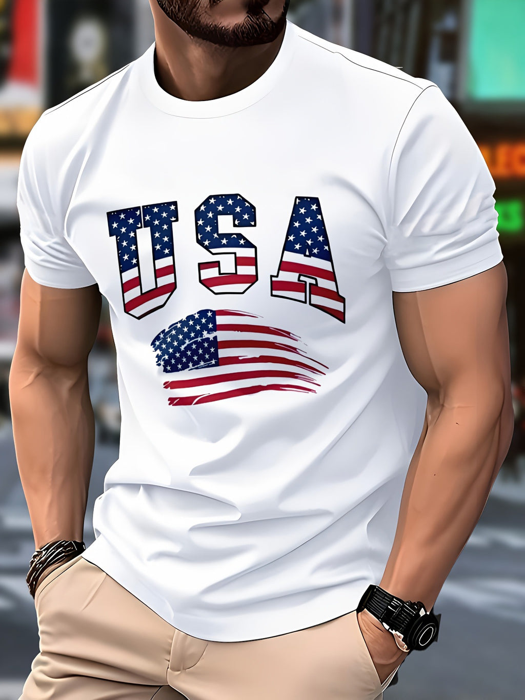 قميص رجالي صيفي قصير الأكمام، أنيق وعصري بتصميم بسيط