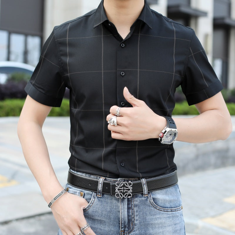 Slim-fit Men's Short-sleeved Shirt