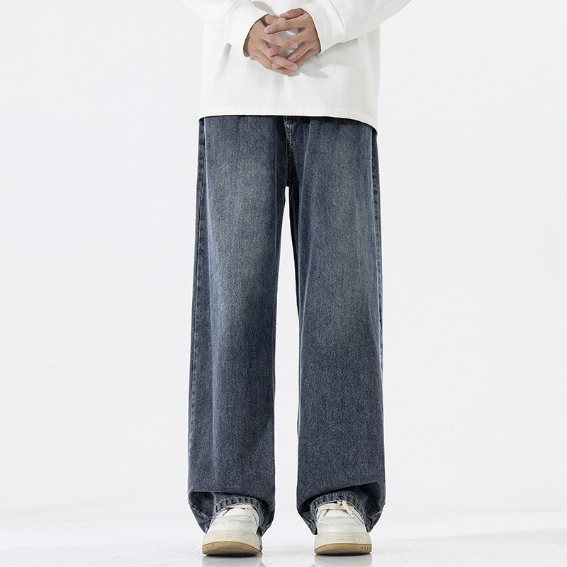 Trend Half Elastic Waist Jeans For Men