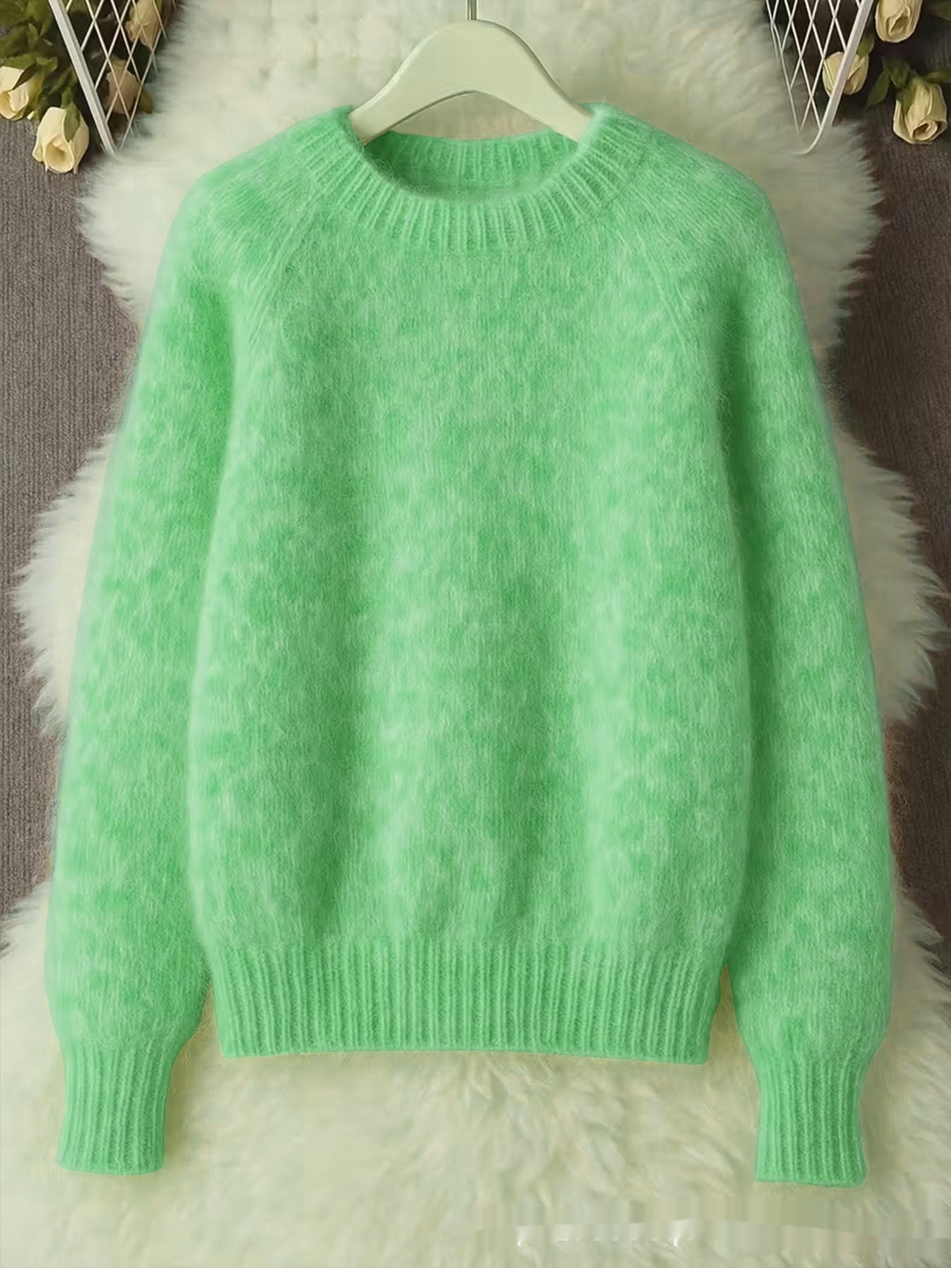 Soft Cozy Loose-fitting Casual Thin Knit Sweater
