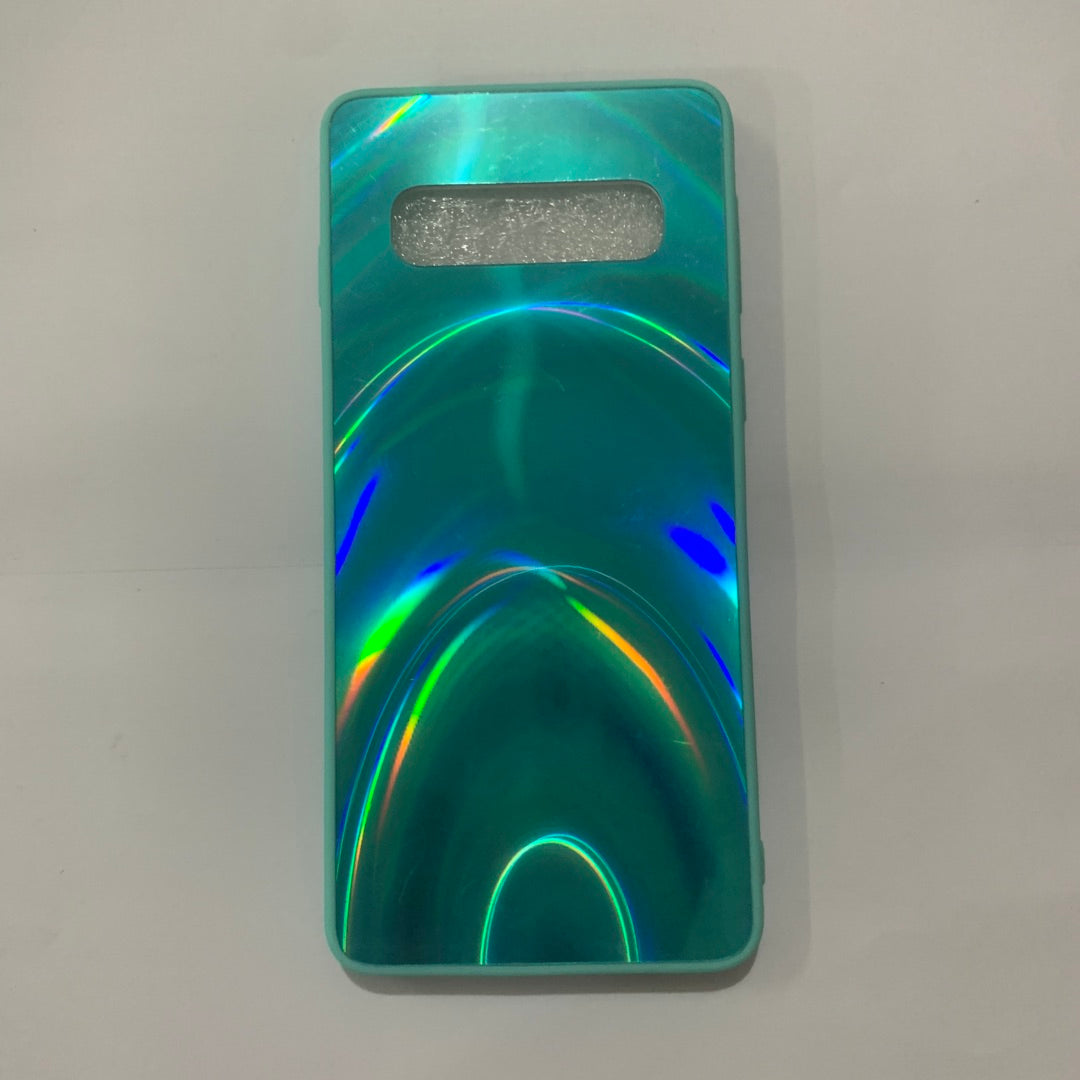 غطاء لامع ناعم بمرآة قوس قزح