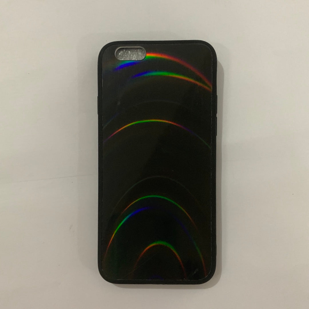 غطاء لامع ناعم بمرآة قوس قزح