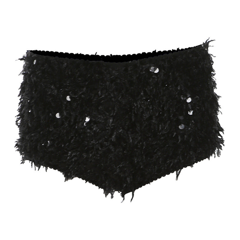 Womens Sexy Fashionable Casual Shorts With Feather Detailing