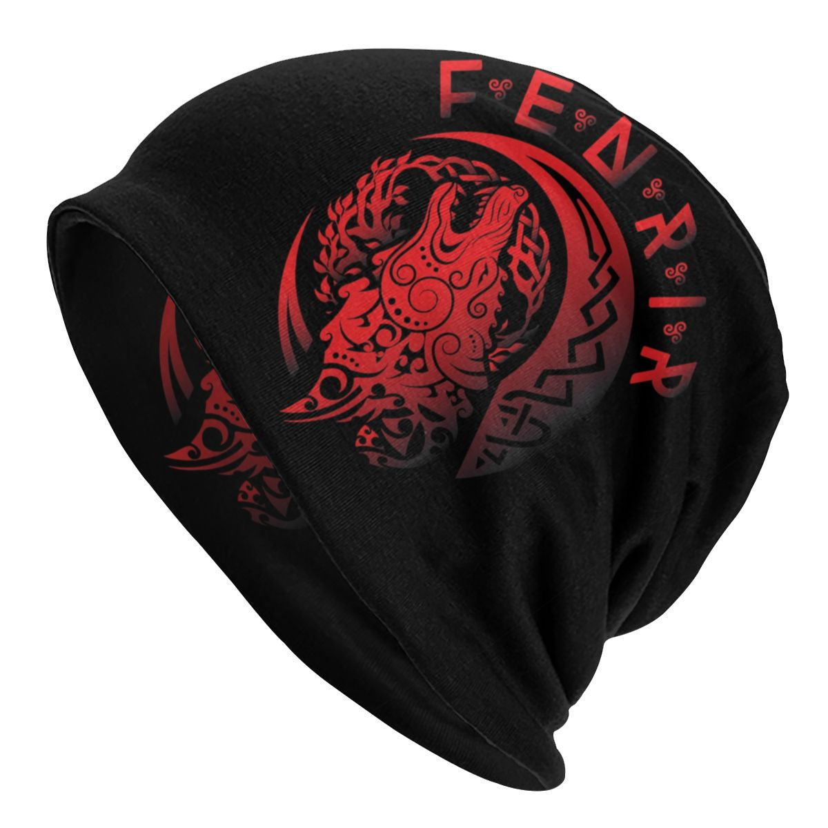 Sleeve Cap Double-layer Elastic Viking Totem Wolf Hipster Street Dance