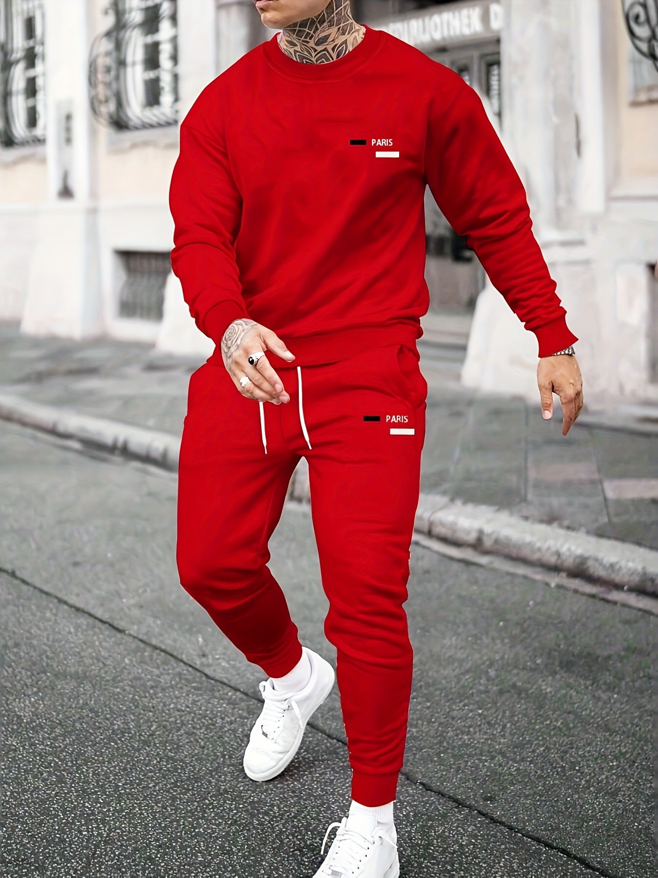 My Casual Printed Fleece Hoodie With Pants