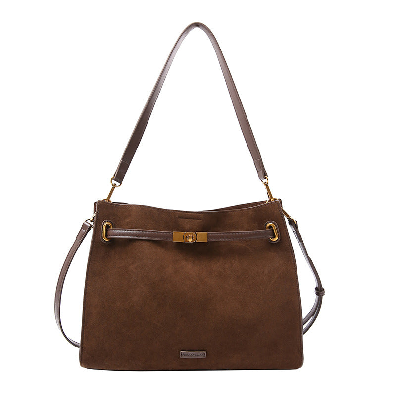 Casual Stylish High-capacity Matte Leather Bag