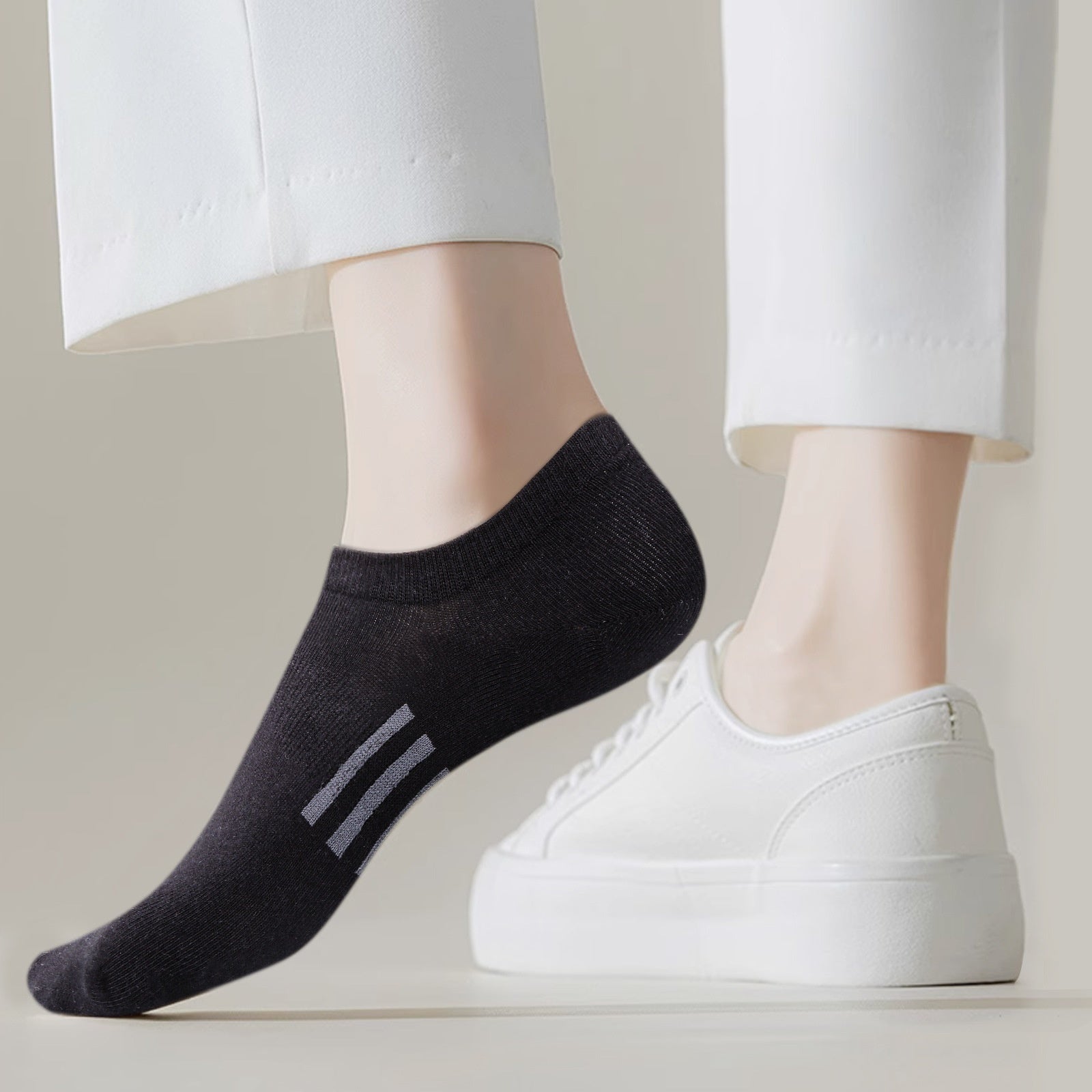Pure Cotton Breathable Summer Thin Tight Invisible Male Socks