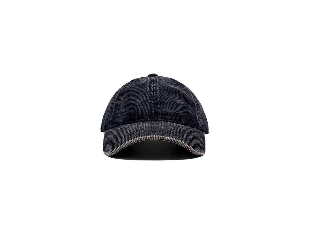 Retro Solid Color Corduroy Cap For Men And Women