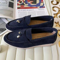 Womens Loafers Spring Summer Flat-Heel British-Style Plus-Size Shoes