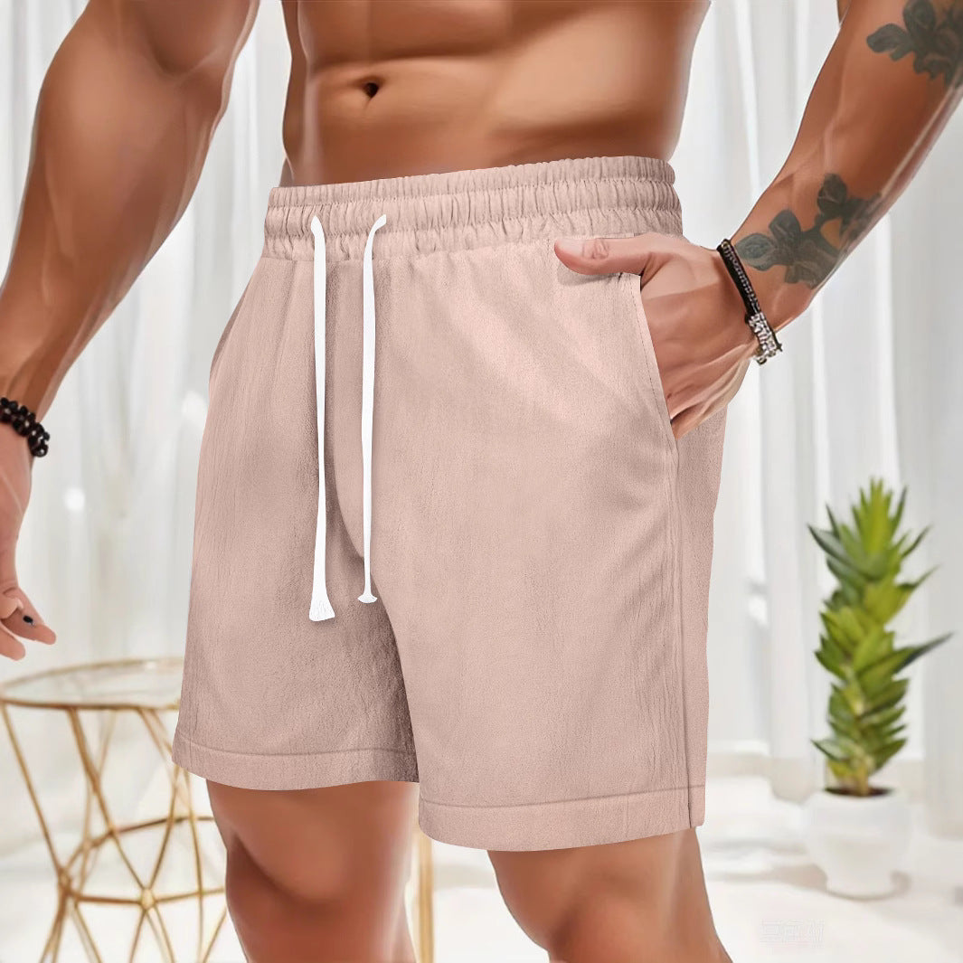 Summer Men's Loose Lace-up Sports Casual Shorts