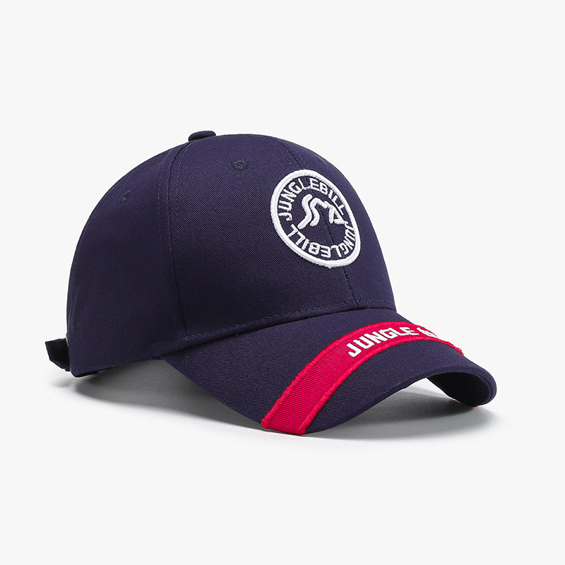 Hard Top Big Head Circumference Men's And Women's American Outdoor Letter Embroidery Baseball Cap