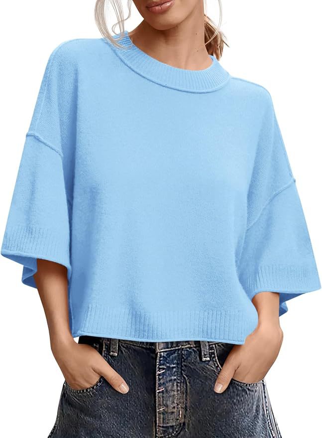 Women's Casual Crew-Neck Lightweight Top