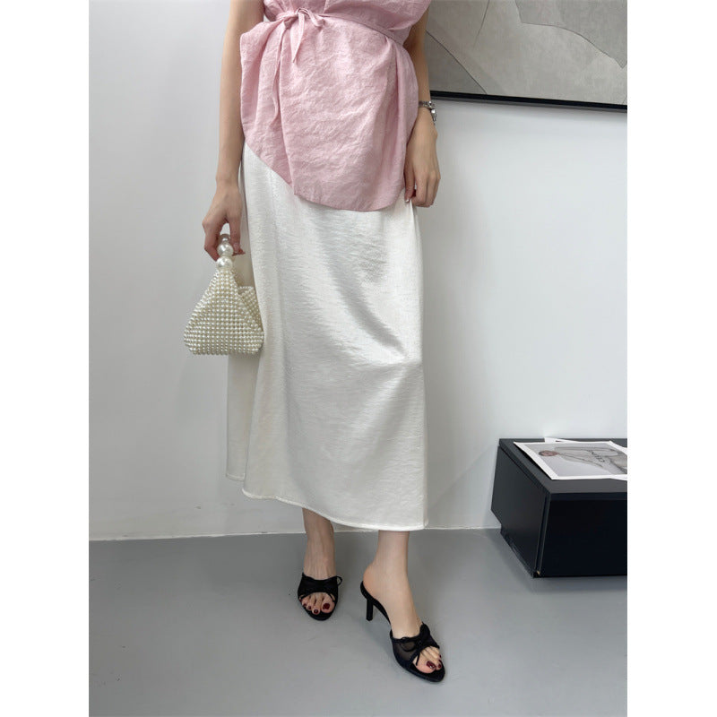 Fashionable Bow-Tie Open-Toe Mesh High-Heel Slide Sandals For Women