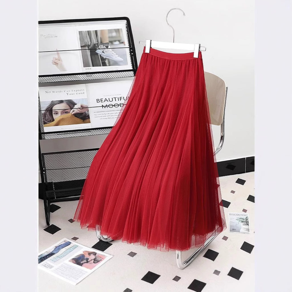 New High-end Mesh Skirt For Spring And Autumn