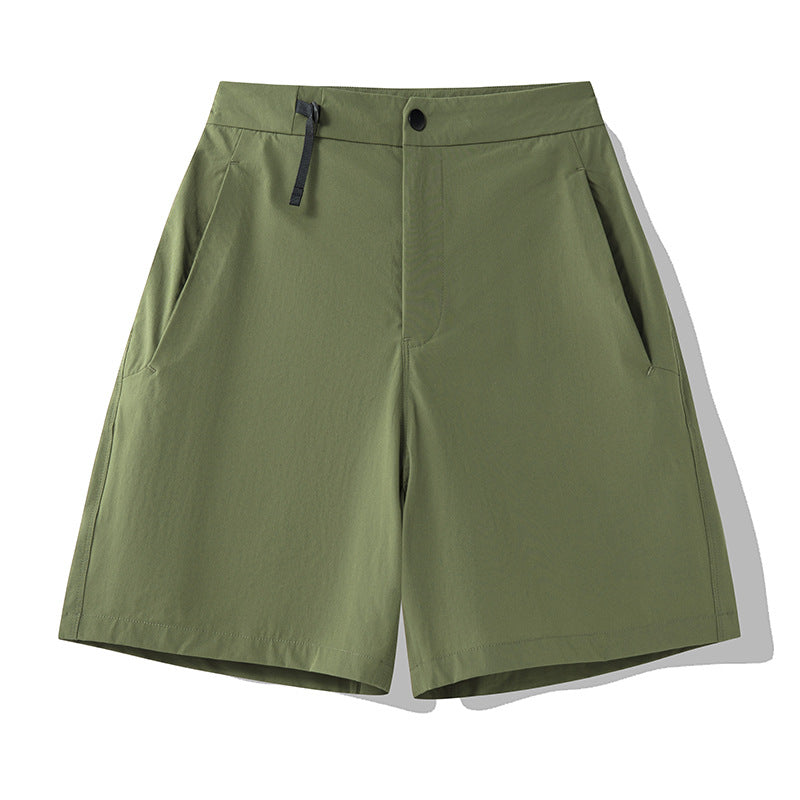 Men's Sports Quick-drying Four-sided Elastic 3D Cutting Versatile Shorts