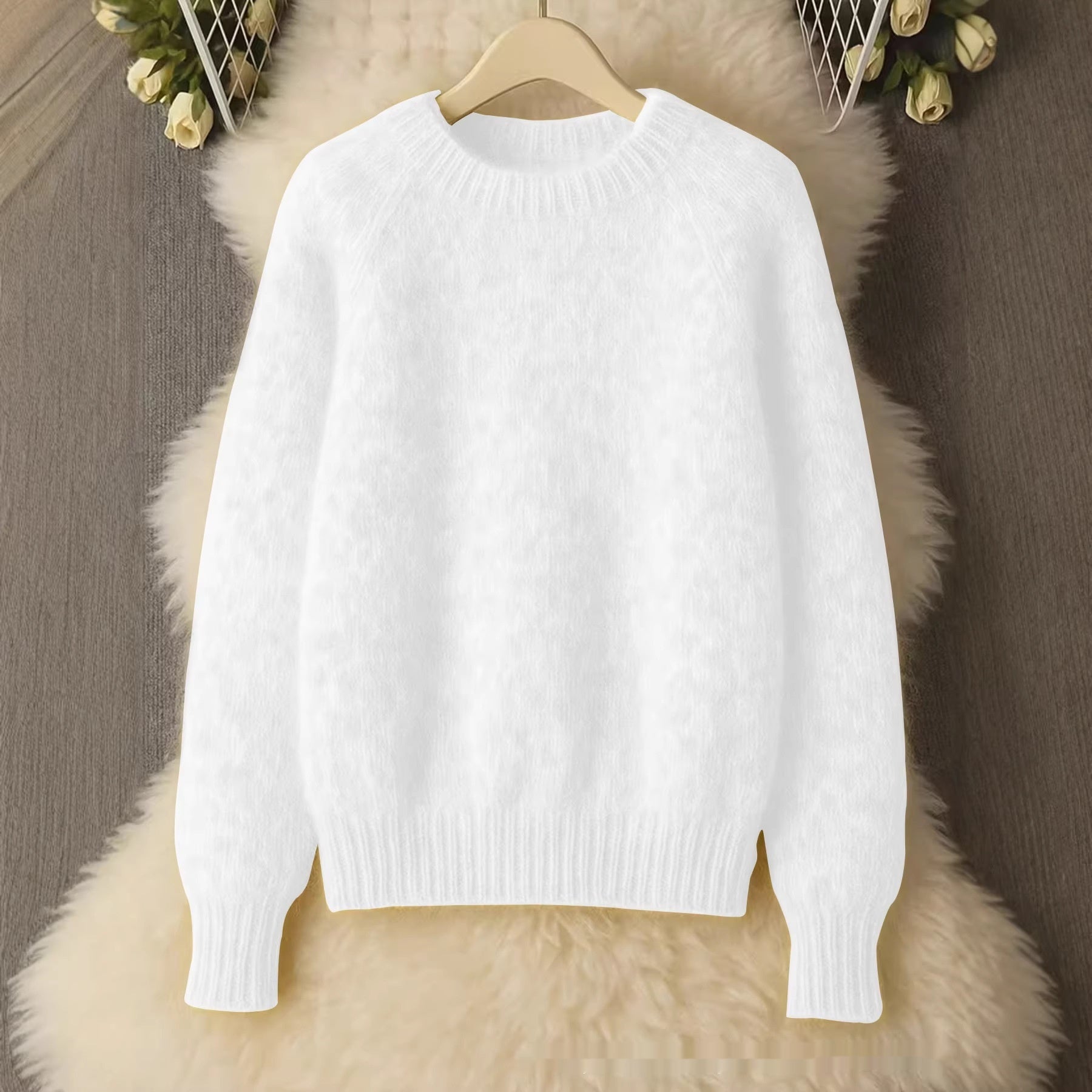 Soft Cozy Loose-fitting Casual Thin Knit Sweater