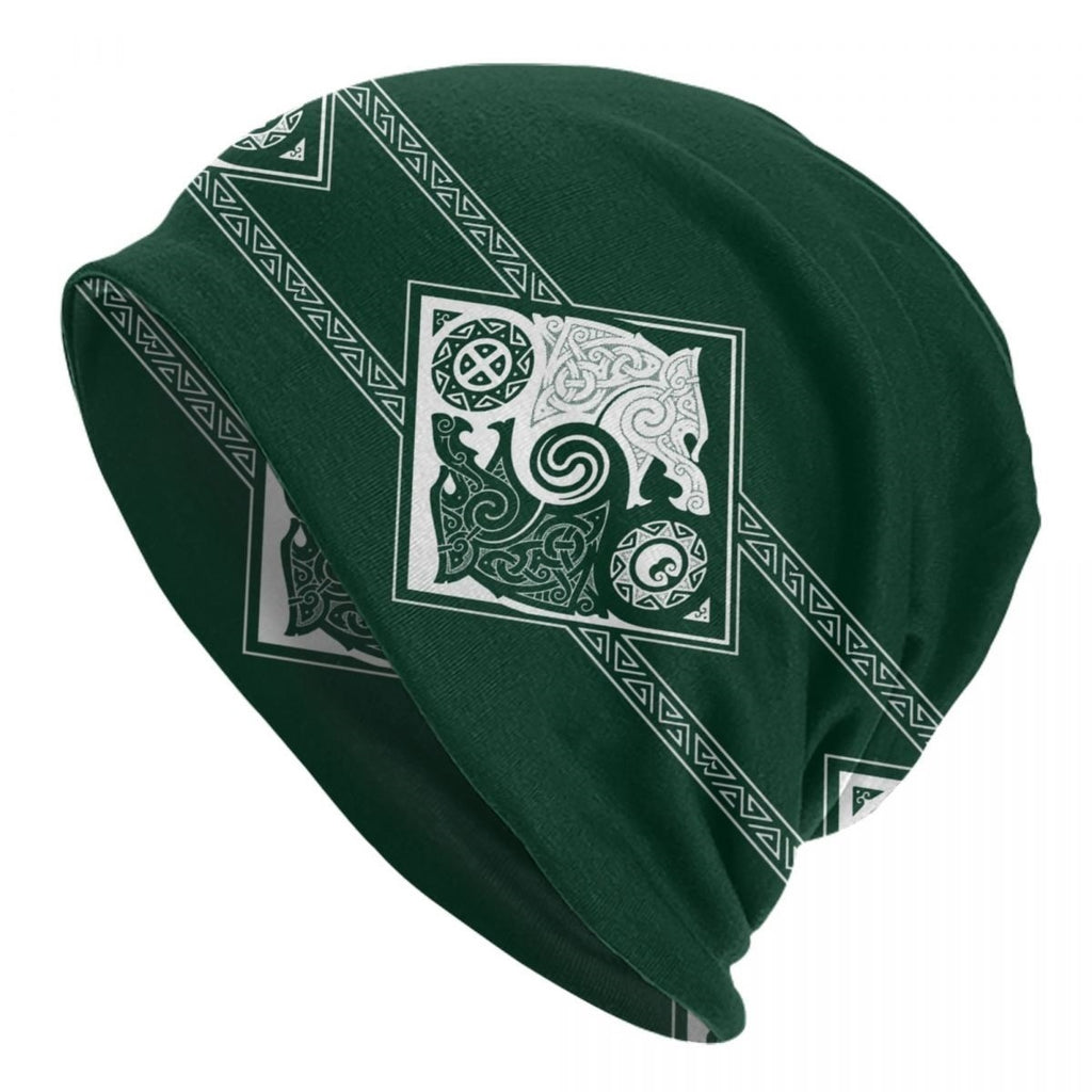 Sleeve Cap Double-layer Elastic Viking Totem Wolf Hipster Street Dance
