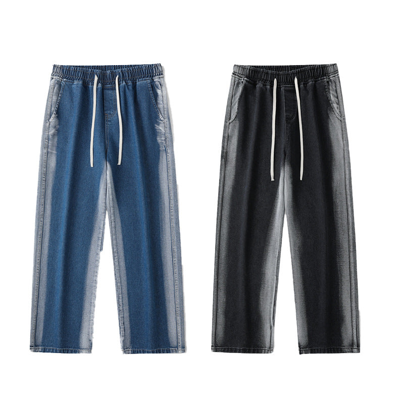LKTM Men's American Retro Gradient Jeans
