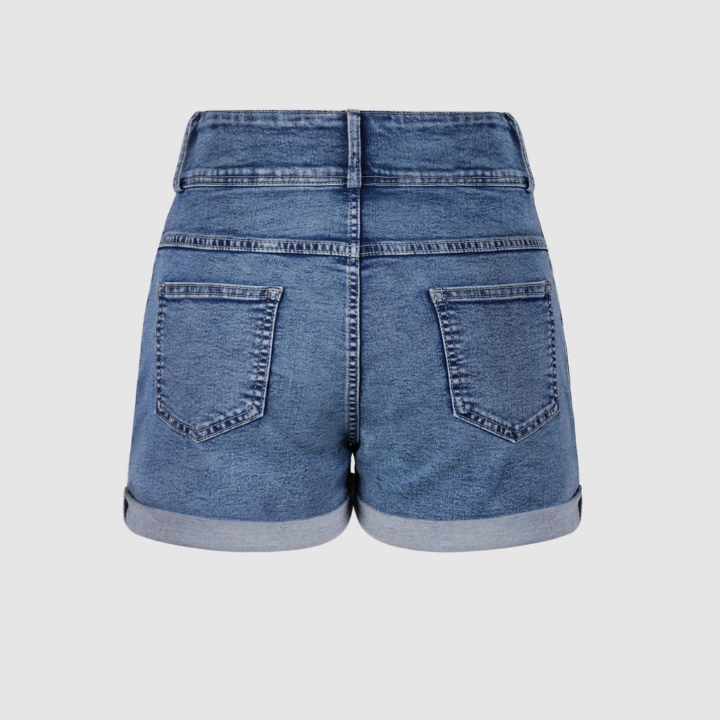 Korean-style Womens Loose-fitting Denim Shorts For Summer