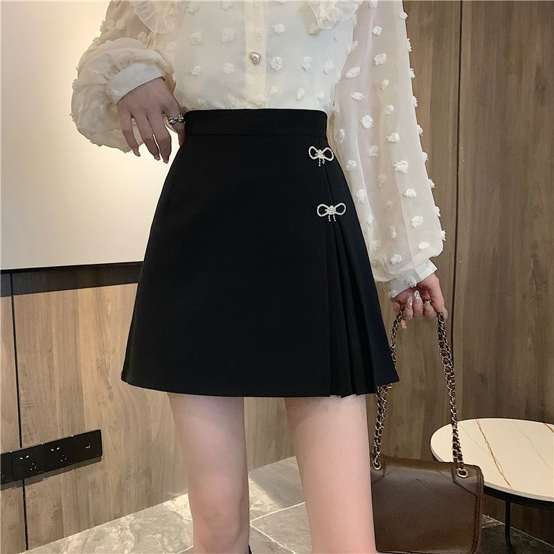High-Waisted Slimming Anti-Exposure Pleated Skirt For Women