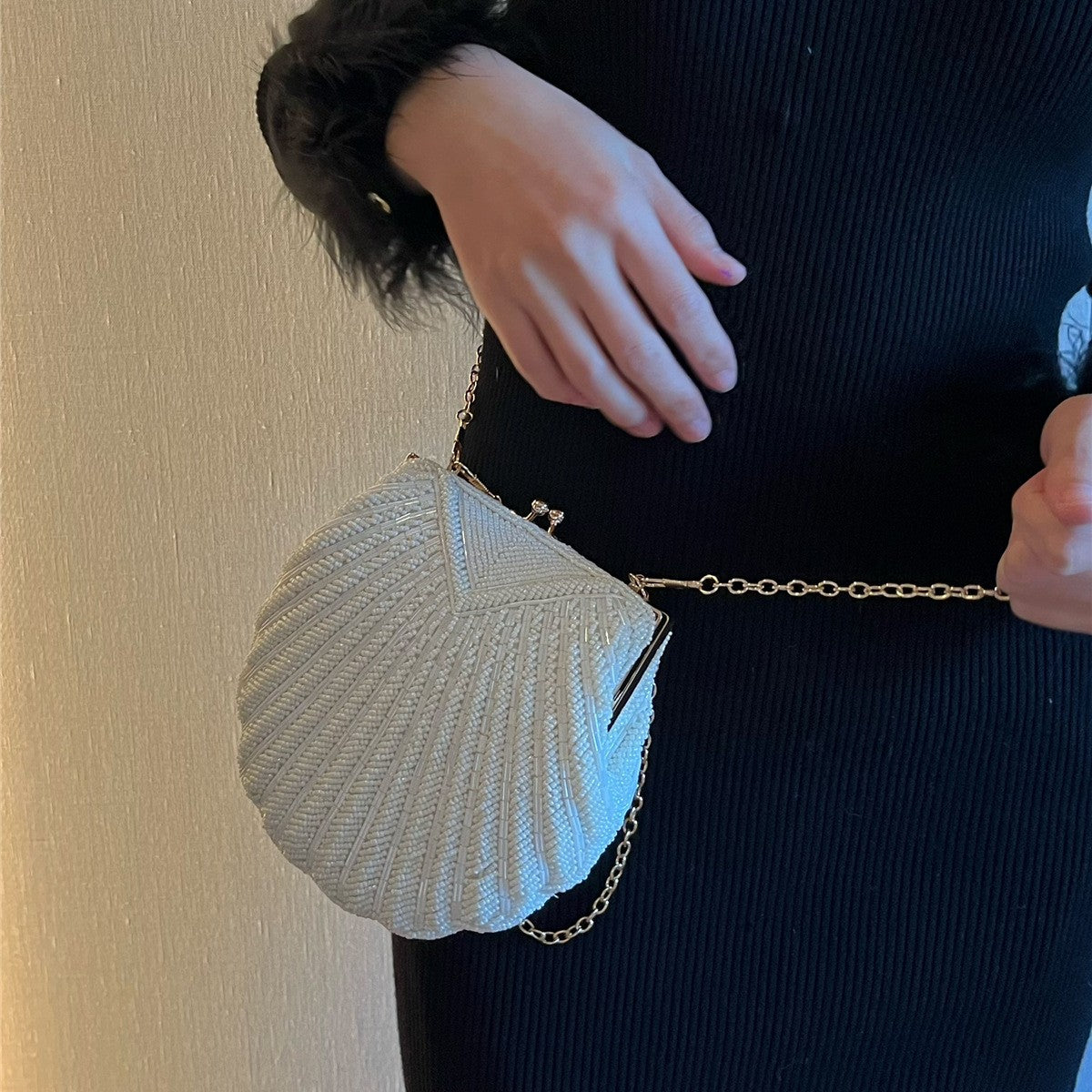 Shell-shaped Crossbody Shoulder Tote Bag For Women