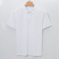 High-end 120-count Double-sided Mercerized Cotton Mens Short-sleeve Polo Shirt