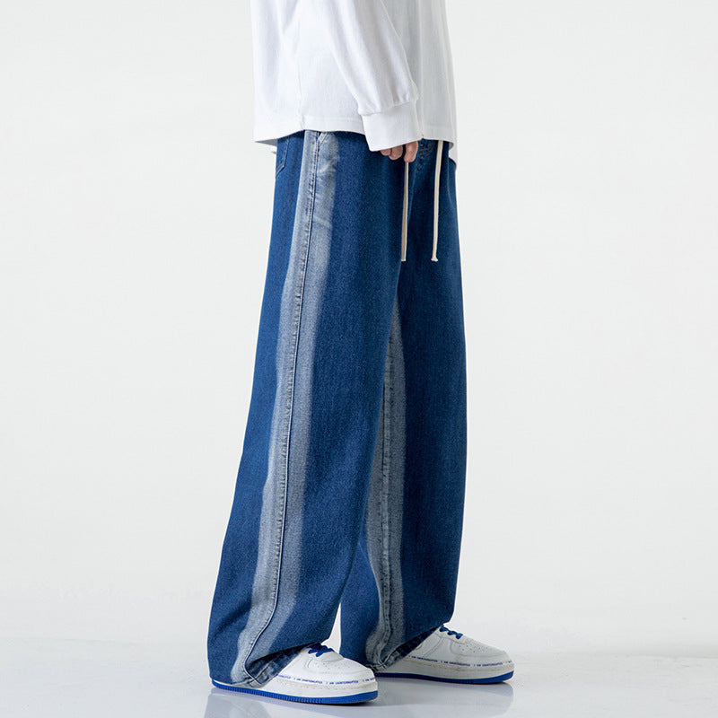 LKTM Men's American Retro Gradient Jeans