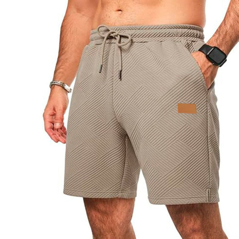 Casual Elastic Waist Drawstring Beach Vacation Shorts