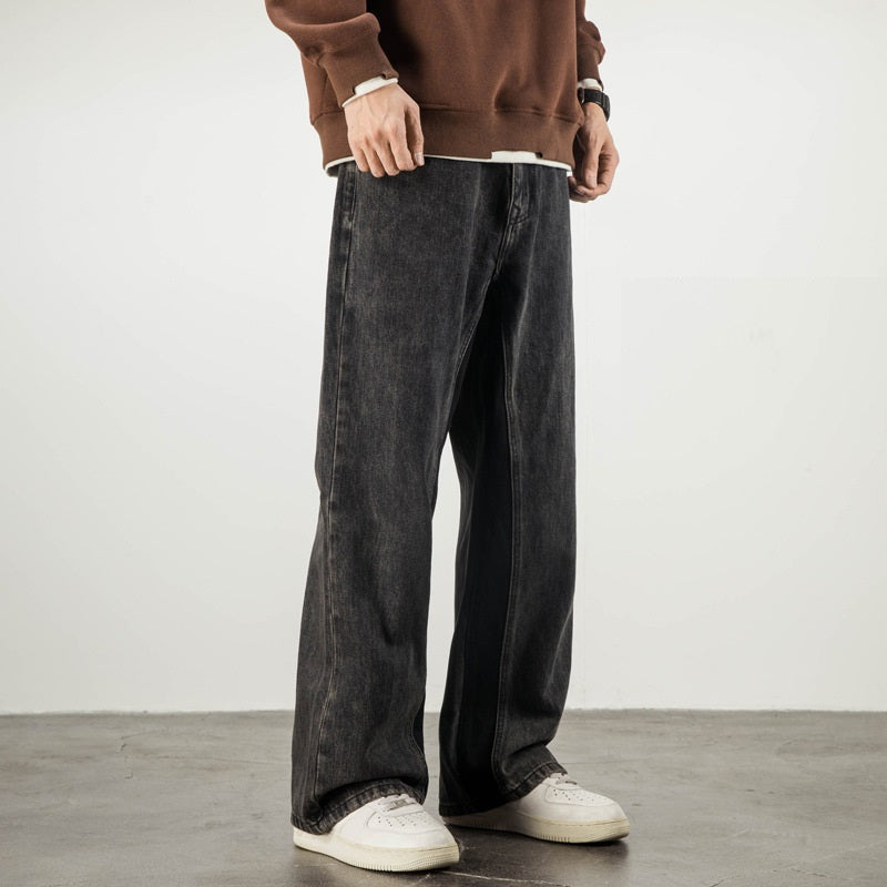 Weila Straight Loose American High Street Vibe Fashion Brand Casual Jeans