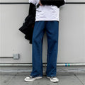 Denim Trousers Men's Korean-style Straight Loose Teen