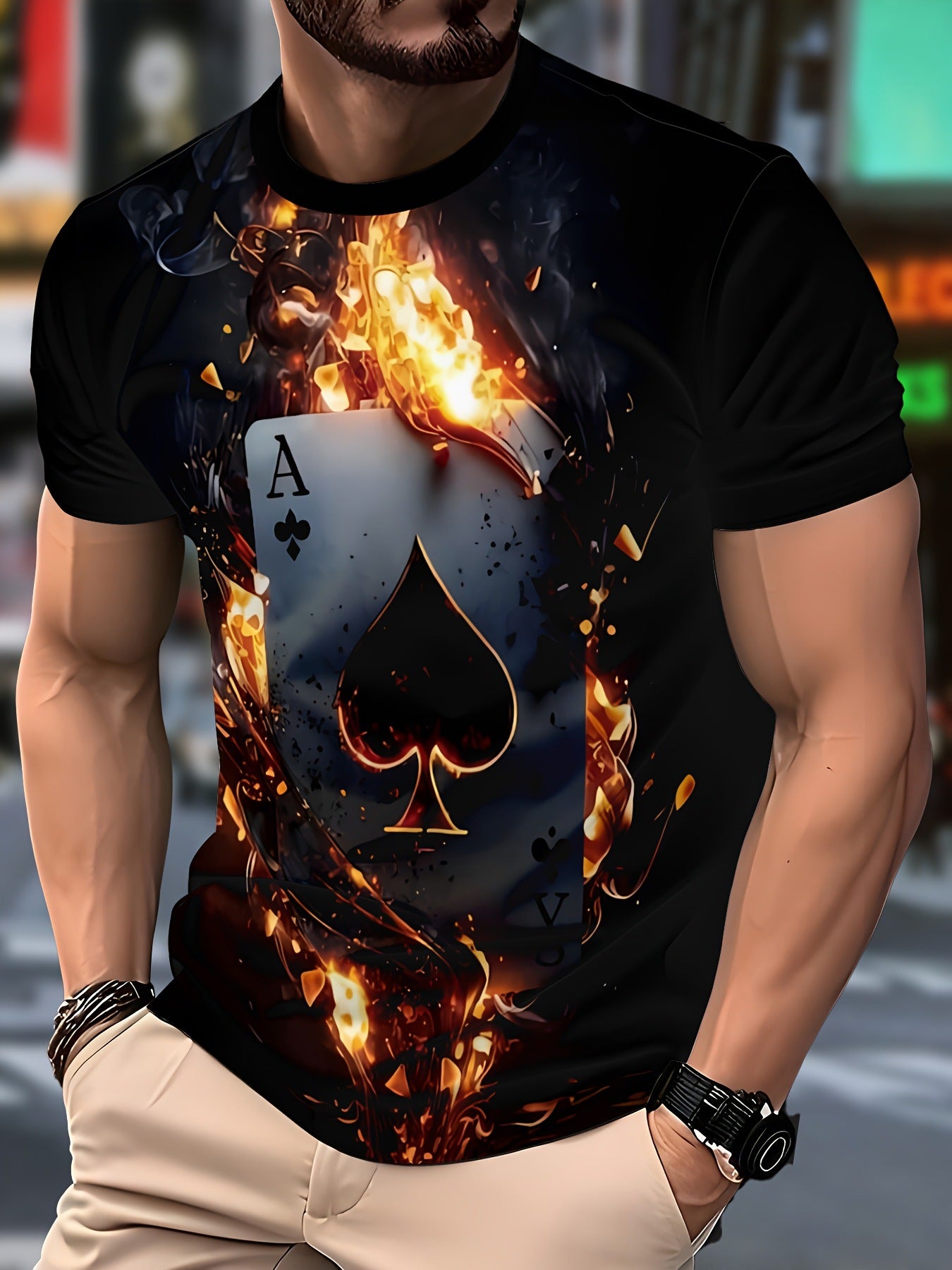Mens Casual Stylish And Minimalist Summer Short-sleeve Shirt