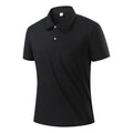 Mens Polo Shirt Sorona Plus-Size Ice Silk Short Sleeve
