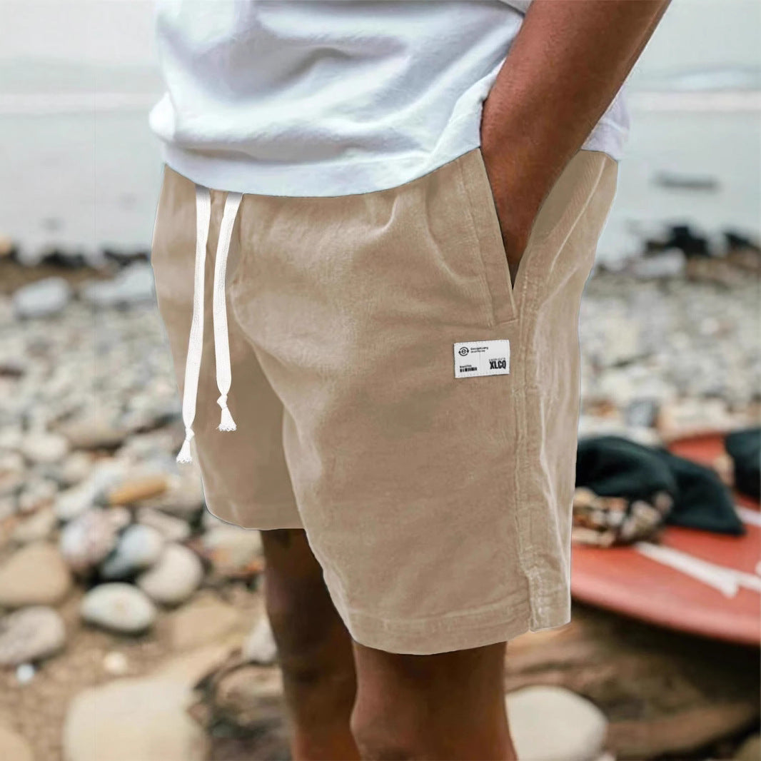 American Overalls Sports Loose Beach Cropped Casual Pants