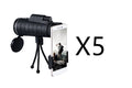 Compatible with Apple, Monocular Telescope Zoom Scope with Compass Phone Clip Tripod