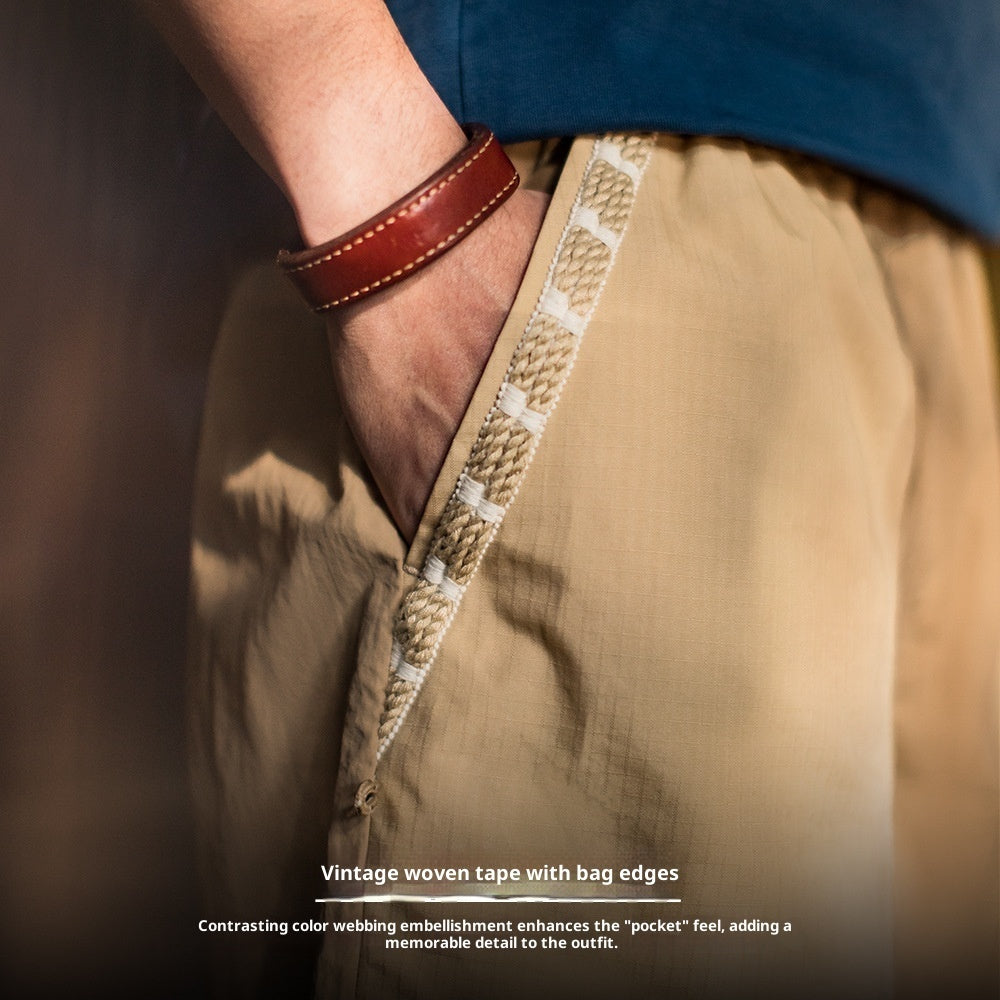 Madden Workwear Mountain Quick-drying Khaki Shorts Large Pocket Straight