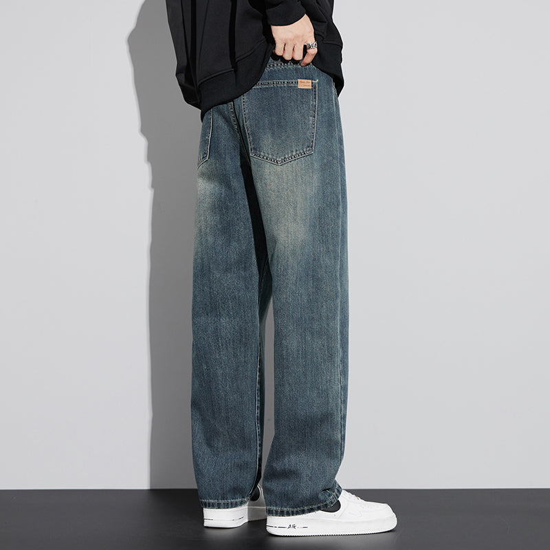 Retro Nostalgic Straight Jeans For Men