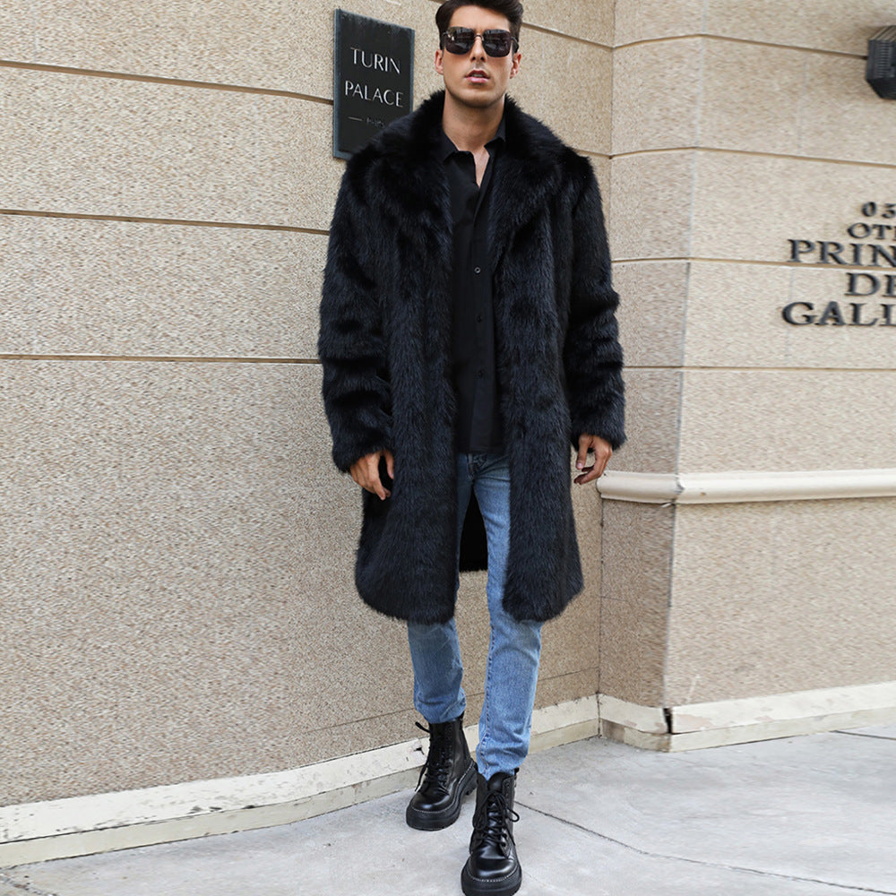 Insulated Faux-fur Long Windproof Coat