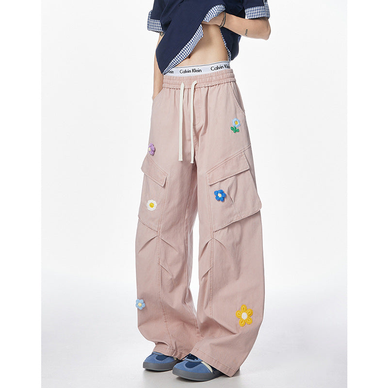 Retro Multi-pocket Straight-cut Work Pants For Men And Women