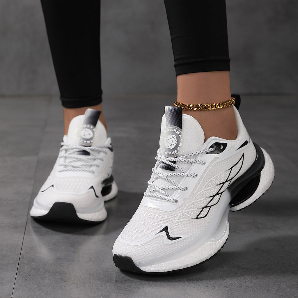 Womens Lightweight Shock-Absorbing Mesh Running Shoes For Sports