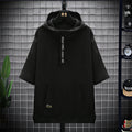 Fashion Men's Sports Hooded Short Sleeve T-shirt