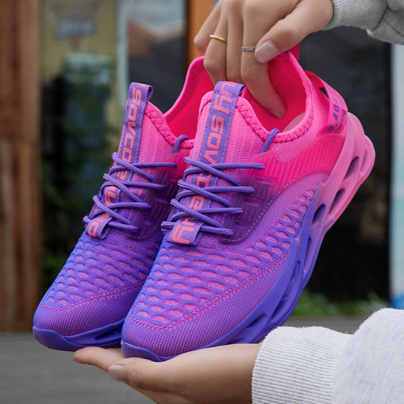 Couples Flyknit Plus-Size Casual Running Shoes