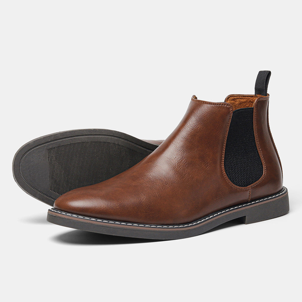 Chelsea Men's Boots Formal High-top  British Casual Single