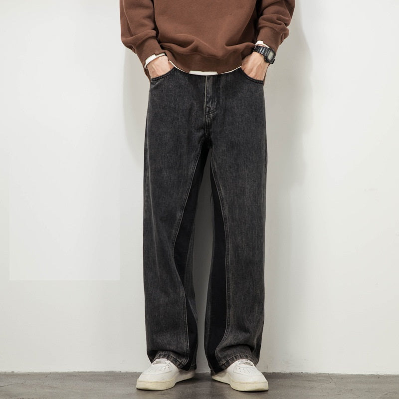 Weila Straight Loose American High Street Vibe Fashion Brand Casual Jeans