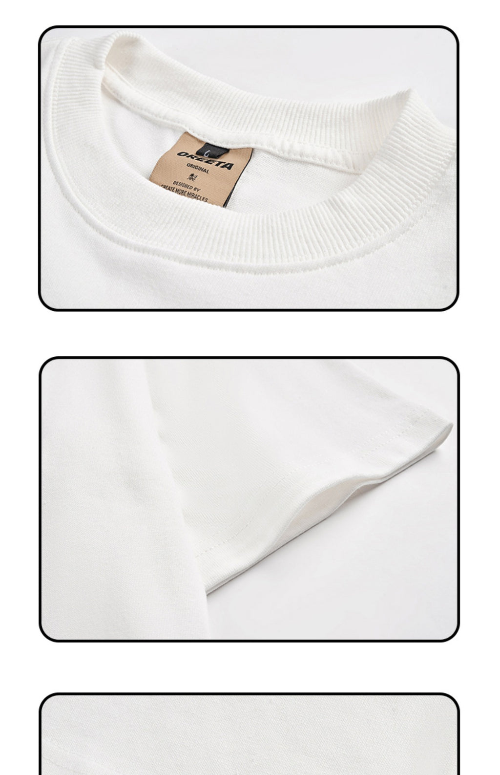 American Retro Hip Hop Rose Embroidered Short Sleeve T-Shirt