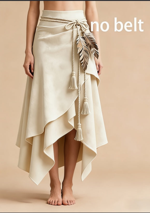 Irregular Ruffled Skirt