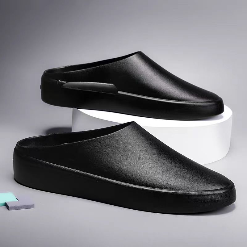 Baotou Slippers For Men Springsummer Outdoor Crocs-style Shoes