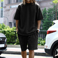 Large Size Casual Men's Suit Loose Short Sleeve