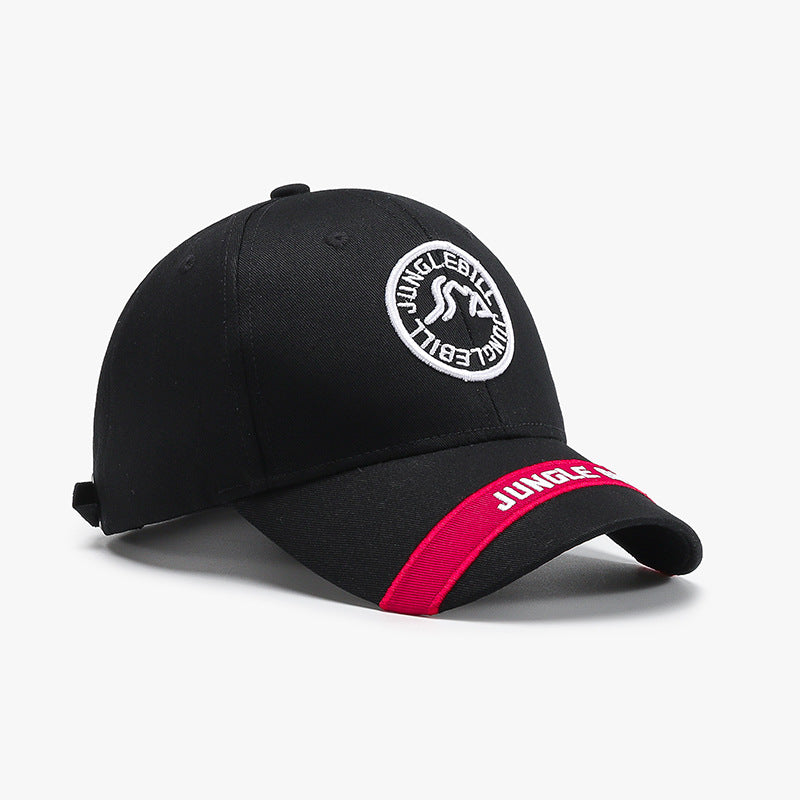 Hard Top Big Head Circumference Men's And Women's American Outdoor Letter Embroidery Baseball Cap